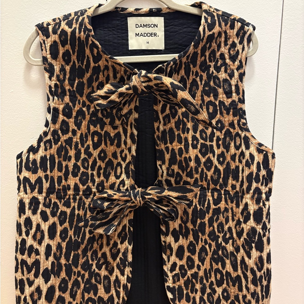 Damson Madder Leopard Print Vest